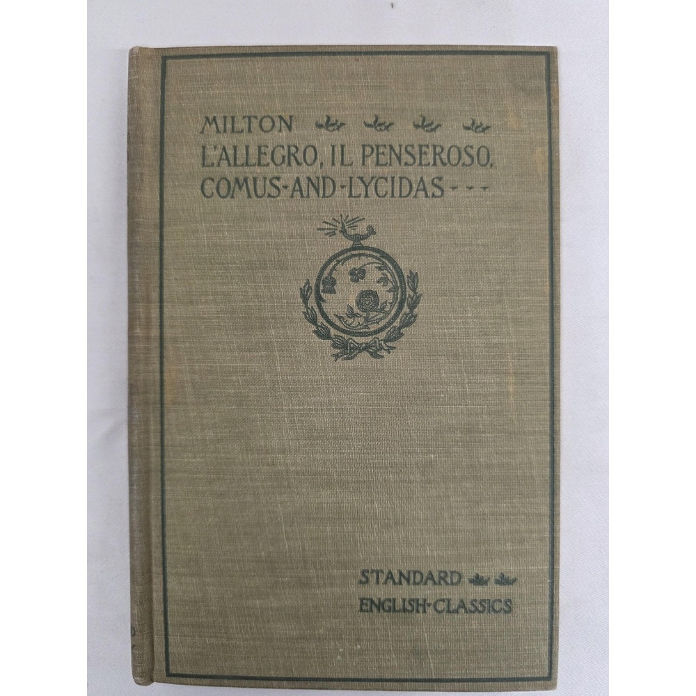 John Milton L'Allegro Il Penseroso Comus Lycidas 1900 Ginn HC Huntington